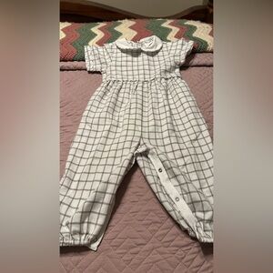 The Lullaby Set Plaid Baby Boy Romper